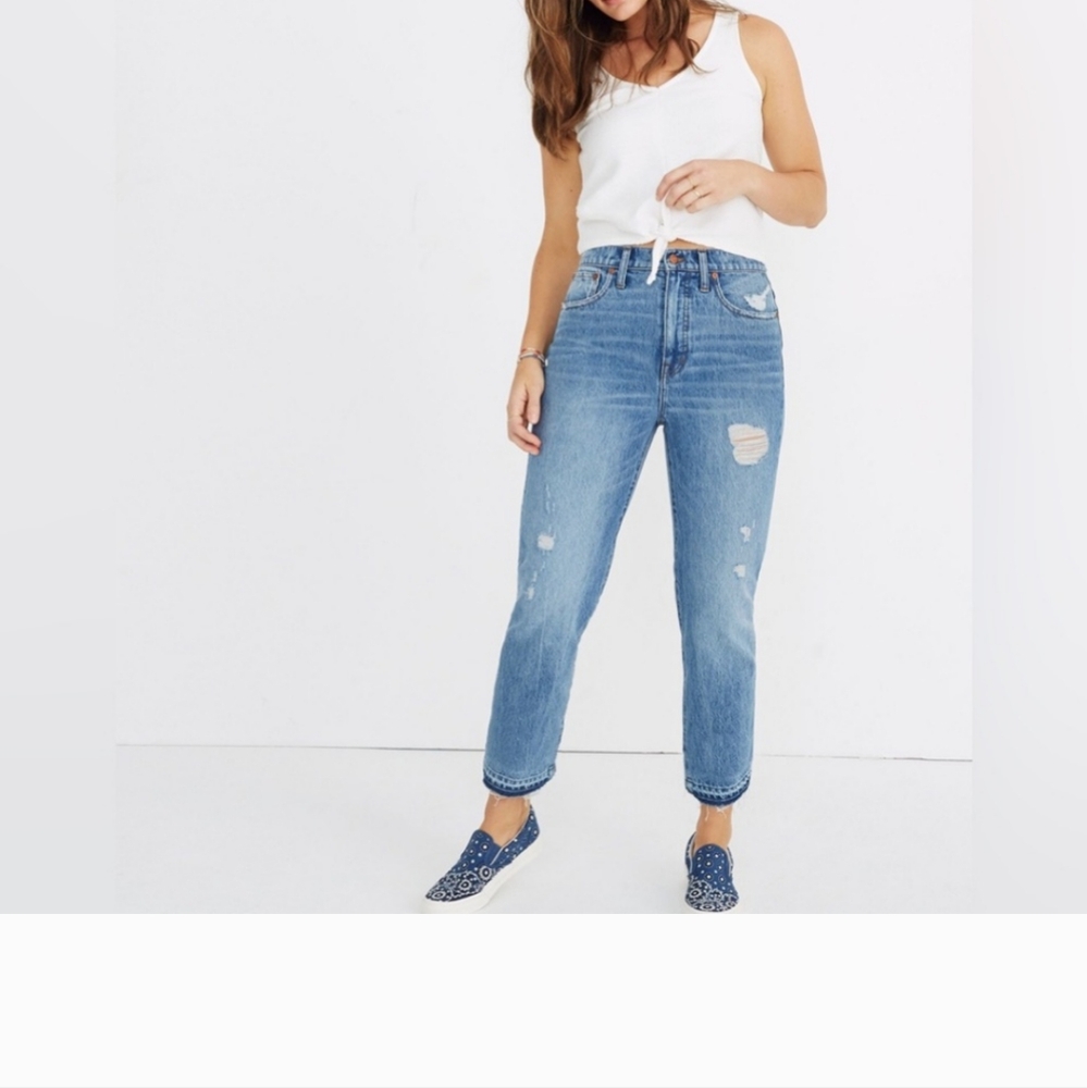 MADEWELL Classic Straight Jeans - Raw Hem Edition 26"